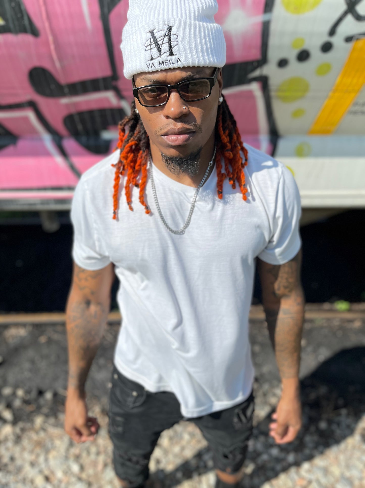 Va Meila Signature Beanie — Black & White (Limited Drop)