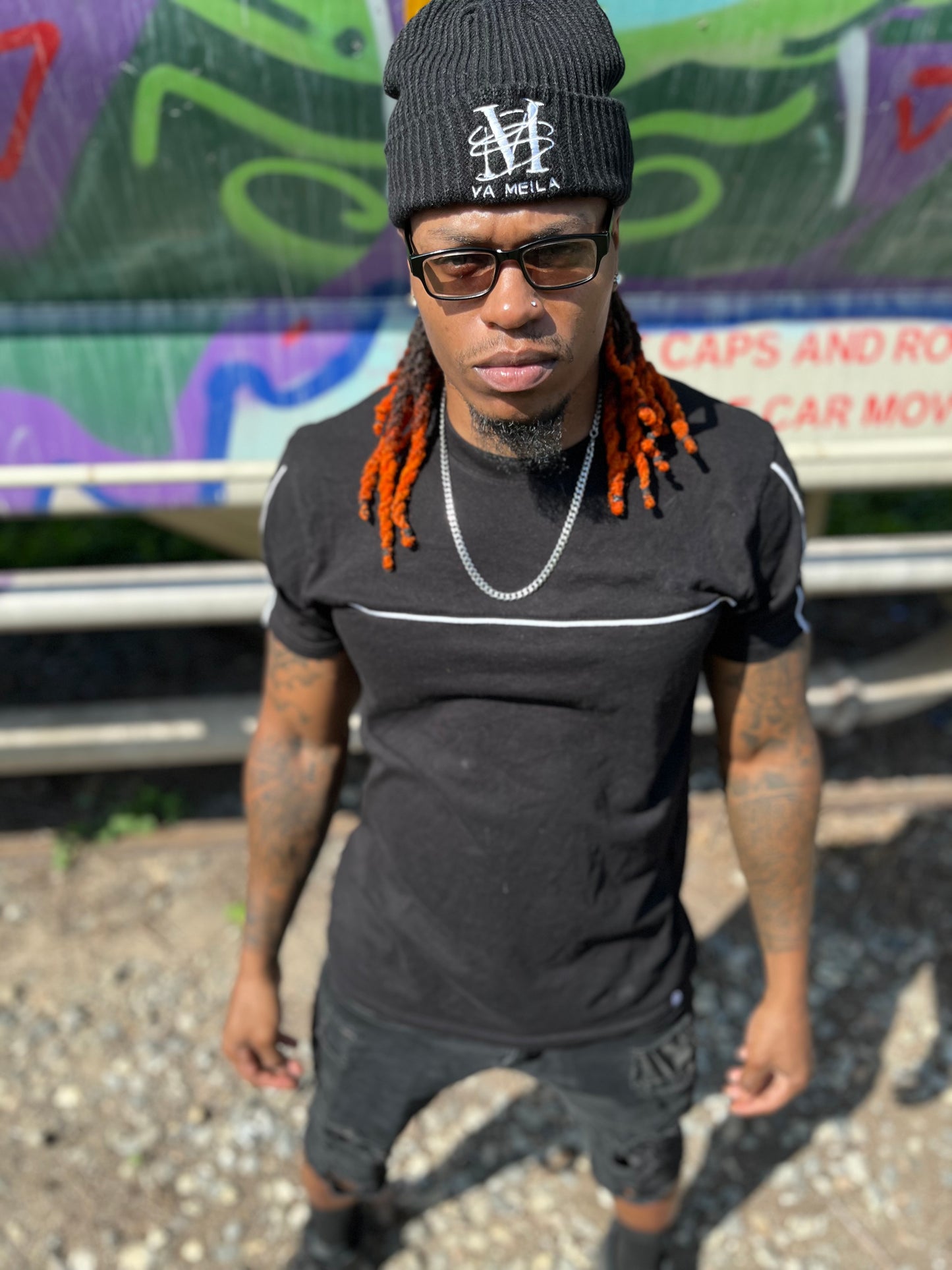 Va Meila Signature Beanie — Black & White (Limited Drop)